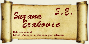 Suzana Eraković vizit kartica